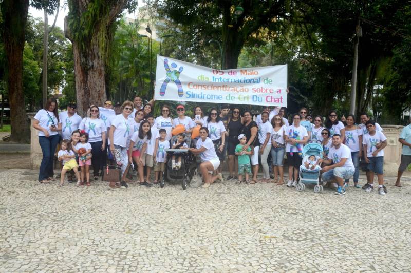 A rara Síndrome de Cri du Chat, também conhecida como Síndrome do Miado do Gato, mobilizou a sociedade neste sábado (5), durante uma caminhada na Praça Batista Campos, em Belém. A ação é alusiva ao Dia Internacional da Síndrome de Cri du Chat e busca conscientizar a população sobre a anomalia. Pais e profissionais da área da saúde participaram da ação educativa que contou com distribuição de panfletos informativos e uma caminhada pelo local. "Por ser rara, é muito difícil identificar a síndrome. Em Belém, temos conhecimento de apenas dois casos. Nossa intenção é sensibilizar os profissionais da área da saúde para que o diagnóstico seja precoce, já que os casos demoram anos para ter o diagnóstico fechado", explica a fonoaudióloga da Coordenadoria de Educação Especial (COEES), Priscila Salgado, mãe de uma criança portadora da síndrome.
FOTO: ELISEU DIAS / ASCOM SEDUC
DATA: 05.05.2018
BELÉM - PARÁ <div class='credito_fotos'>Foto: Eliseu Dias / Ascom Seduc | <a href='/midias/2018/originais/88b6d308-fd73-4367-86e9-a5359e1f2bbf.jpg' download><i class='fa-solid fa-download'></i> Download</a></div>
