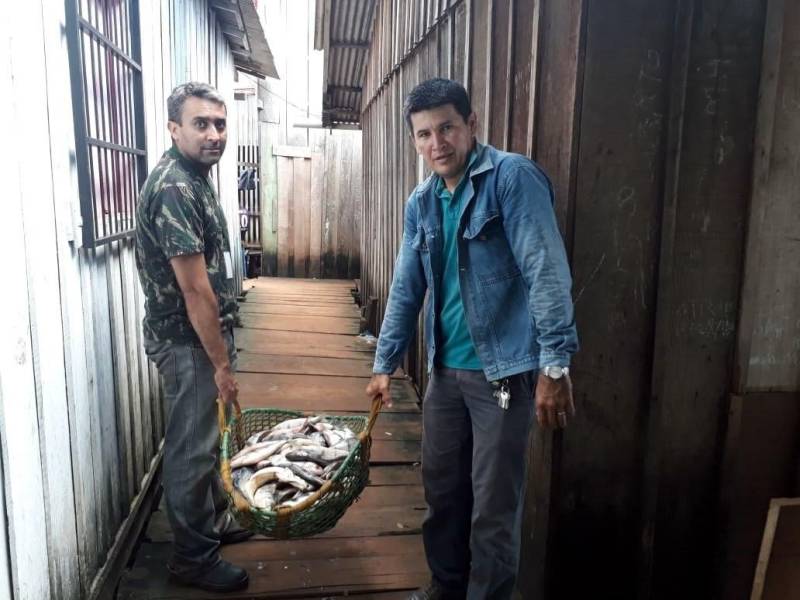 Uma tonelada e meia de pescados foi apreendida neste sábado (8) em mais uma mega operação de fiscalização no município de Tucuruí, sudeste paraense. O pescado era mantido em condições insalubres no porto do km 11 e em estabelecimentos residenciais e comerciais em Tucuruí. Além do pescado, foram apreendidos também cinco pássaros, balanças, basquetas e um freezer. Os peixes apreendidos que estavam em boas condições foram doados a comunidades carentes de Goianésia do Pará, Jacundá e Tucuruí. A operação foi realizada pelo Instituto de Desenvolvimento Florestal e da Biodiversidade (Ideflor-bio), em parceira com a Secretaria Estadual de Meio Ambiente e Sustentabilidade (Semas), a Polícia Militar, Eletronorte, Justiça Federal e as secretarias municipais de meio ambiente de Tucuruí, Goianésia do Pará e Jacundá.

FOTO: ASCOM / IDEFLOR-BIO
DATA: 09.12.2018
TUCURUÍ - PARÁ <div class='credito_fotos'>Foto: ASCOM / IDEFLOR-BIO   |   <a href='/midias/2018/originais/88e5b82c-d84c-4d0e-996b-0de4e46fe115.jpg' download><i class='fa-solid fa-download'></i> Download</a></div>