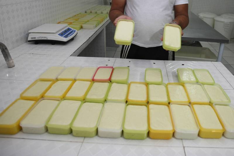 A chegada de uma energia elétrica mais estável ao município de Soure traz novas oportunidades para os empreendedores marajoaras. É o caso do proprietário da Fábrica de Laticínios Peua, Haroldo Palheta (foto). Ele é um dos maiores produtores de queijo do Marajó, feito a partir do leite de búfala. A Fábrica de Laticínios Peua produz também manteiga e doce de leite. Ele comentou que a chegada da energia mais firme vai proporcionar o aumento da produção e a aquisição de novos equipamentos. “A produção não consegue decolar porque a gente depende da energia elétrica. Nós já chegamos a perder mais de 10 mil litros de leite por causa da queda de energia”, comemorou.
FOTO: ANTÔNIO SILVA / AG. PARÁ
DATA: 02.06.2017
SOURE - PARÁ <div class='credito_fotos'>Foto: Antônio Silva/Ag. Pará | <a href='/midias/2018/originais/8d3a4025-7a7d-409e-a608-babd337fd54e.jpg' download><i class='fa-solid fa-download'></i> Download</a></div>