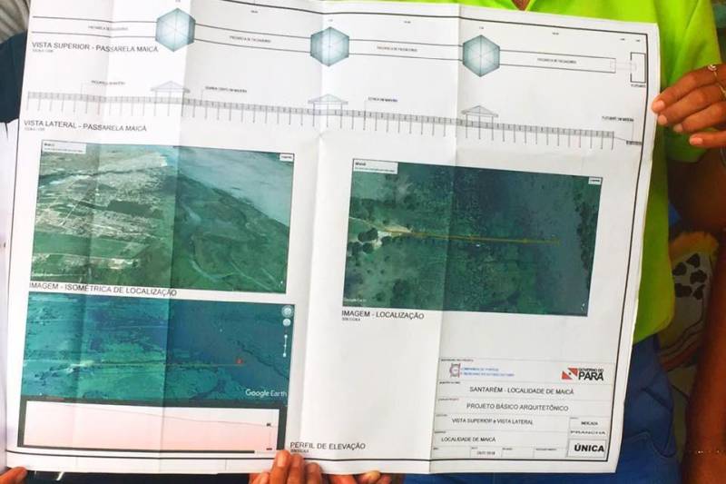 A Companhia de Portos e Hidrovias do Pará (CPH) e o Centro Regional de Governo do Baixo Amazonas (CRGBA) entregaram o projeto de engenharia do trapiche, rampa de acesso e flutuante de um porto que vai atender a comunidade pesqueira no entorno do lago Maicá e moradores do bairro da Jaderlândia, em Santarém, na região Oeste do Pará.
FOTO: ASCOM CRGBA
DATA: 19.11.2018
SANTARÉM - PARÁ <div class='credito_fotos'>Foto: ASCOM CRG | <a href='/midias/2018/originais/e3d37efc-310d-4c85-a742-49c36f41a68e.jpg' download><i class='fa-solid fa-download'></i> Download</a></div>