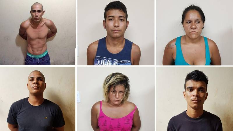 As Polícias Civil e Militar intensificaram as operações de prevenção e combate ao crime em Santa Izabel do Pará (foto), na Região Metropolitana de Belém (RMB). Durante as ações policiais realizadas nos últimos dias, seis pessoas foram presas em flagrante. Cinco delas envolvidas em tráfico de drogas. Outra pessoa foi presa após tentar cometer homicídio na região. Além dos presos, drogas foram apreendidas. As operações também foram responsáveis pela fiscalização de bares e festas dançantes na cidade. O balanço foi divulgado nesta sexta-feira, 11. De acordo com o delegado Augusto Damasceno, titular da Seccional de Santa Izabel do Pará, as operações contaram com parceria do Departamento Municipal de Trânsito para realização de abordagens e fiscalização de estabelecimentos na cidade. "Vários veículos foram fiscalizados. Onze bares foram fiscalizados. Três bares foram fechados por não estarem legalizados. Foi fechada uma festa dançante que ocorria na Vila de Americano, porque o estabelecimento não possuía condições de segurança. Duas adolescentes foram encontradas no local", detalha o delegado. O Conselho Tutelar de Santa Izabel do Pará foi acionado e o responsável pelo evento foi conduzido para a Seccional de Polícia.
FOTO: ASCOM / POLÍCIA CIVIL
DATA: 11.05.2018
SANTA IZABEL- PARÁ <div class='credito_fotos'>Foto: Ascom / Polícia Civil | <a href='/midias/2018/originais/f90a70a4-70b3-44b9-8e61-f700deff60b0.jpg' download><i class='fa-solid fa-download'></i> Download</a></div>