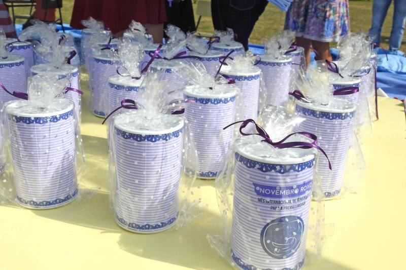 Heloíse Victória, de 1 ano e 8 meses, passeia pela tenda montada no jardim atenta a tudo: balões, giz de cera, desenhos para colorir e as personagens Pipa e Nani. Ela e a mãe Josélia dos Santos vieram de Anapu (PA) para participar do 4º Encontro dos Prematuros do Hospital Regional Público da Transamazônica, (HRPT), gerido pela Pró-Saúde Associação de Assistência Social e Hospitalar, em Altamira (PA). Na foto, lembranças.

FOTO; ASCOM HRPT
DATA: 29.11.2018
ALTAMIRA - PARÁ <div class='credito_fotos'>Foto: ASCOM HRPT   |   <a href='/midias/2018/originais/ffc709fe-00a7-4ee8-8548-9572363af280.jpg' download><i class='fa-solid fa-download'></i> Download</a></div>