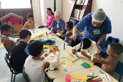 galeria: Pacientes do Hospital Metropolitano participam de celebração da Páscoa