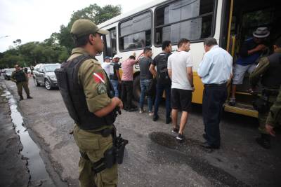 galeria: Operação policial garante segurança nos corredores de tráfego
