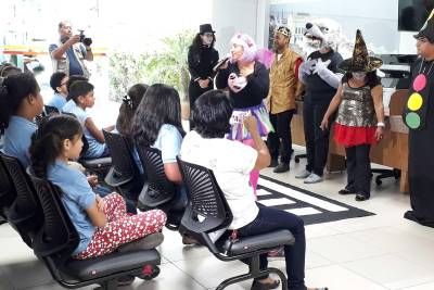 notícia: Alunos da rede estadual conhecem a Escola de Trânsito do Detran