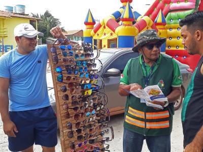 galeria: Educação no trânsito movimenta a Praia de Ajuruteua e o Mirante de São Benedito