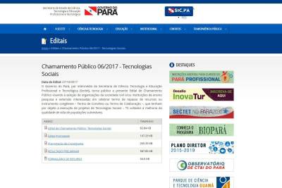 galeria: Sectet divulga resultado preliminar de seleção do programa TecSocial
