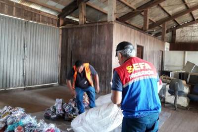 galeria: Sefa apreende confecções em Marabá