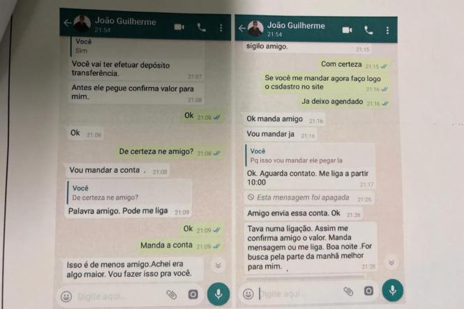 O nome e a foto do diretor-geral do Departamento de Trânsito do Estado (Detran), João Guilherme Macedo, estão sendo usados em golpe aplicado pelo WhatsApp. Os golpistas enviam mensagens para números diversos e oferecem serviços como isenção de multas e facilitação do processo de habilitação usando conta corrente em nome de Deuzarina Dias Marreiro.

FOTO: DIVULGAÇÃO / ASDECOM DETRAN PARÁ
DATA: 01.02.2019
BELÉM - PARÁ
 <div class='credito_fotos'>Foto: ASCOM DETRAN   |   <a href='/midias/2019/originais/0dba4b1c-11c7-4986-ba37-f85a2aceaad6.jpg' download><i class='fa-solid fa-download'></i> Download</a></div>