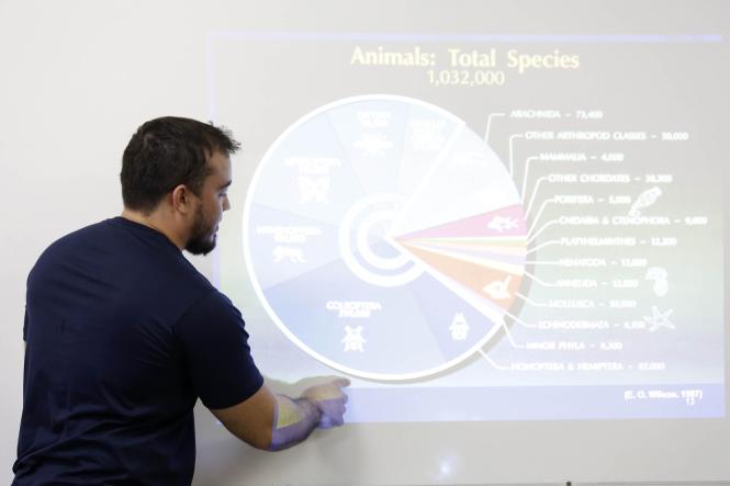 Escola de inverno do Centro de ciências Naturais e Tecnologia (CCNT), da Universidade do Estado do Pará (Uepa).

Na foto, oficina "Insetos bioindicadores de qualidade ambiental", com a professora Ana Lúcia Gutjhar.

FOTO: NAILANA THIELY
DATA: 23.01.17
BELÉM-PARÁ <div class='credito_fotos'>Foto: Nailana Thiely / Ascom Uepa   |   <a href='/midias/2019/originais/2b8f0c93-080d-42bc-9fb5-a9f81aab2b2a.jpg' download><i class='fa-solid fa-download'></i> Download</a></div>