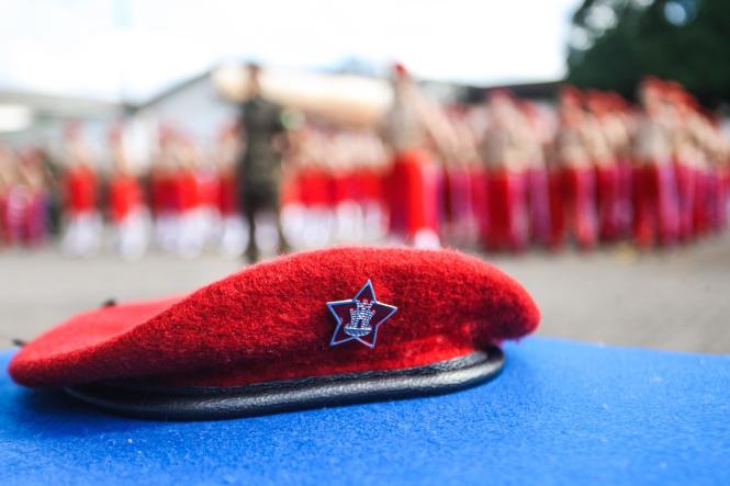 O Governo do Pará vai apoiar ações voltadas à expansão do Colégio Militar de Belém (CMBel), garantiu o governador Helder Barbalho na manhã deste sábado (09), durante a cerimônia de entrega da boina garança, símbolo que confirma a integração do estudante ao sistema militar de ensino. A maior parte dos alunos, 87 de um total de 126, ingressa no 6º ano do ensino fundamental.

FOTO: MAYCON NUNES / AGÊNCIA PARÁ
DATA: 09.03.2019
BELÉM - PARÁ <div class='credito_fotos'>Foto: Maycon Nunes / Ag. Pará   |   <a href='/midias/2019/originais/37b77f05-ec8b-45f2-922a-5b5c50580a8a.jpg' download><i class='fa-solid fa-download'></i> Download</a></div>