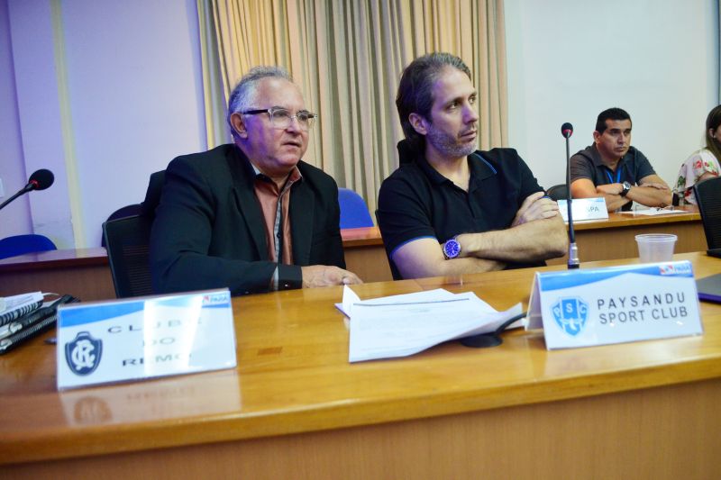 Vice presidente do Remo Claudio Jorge e presidente do Payssandu  Ricardo  <div class='credito_fotos'>Foto: Elielson Modesto / Ascom Segup   |   <a href='/midias/2019/originais/5325_vicepresdoremo_claudiojorgeeprespayssanduricardopaul1.jpg' download><i class='fa-solid fa-download'></i> Download</a></div>