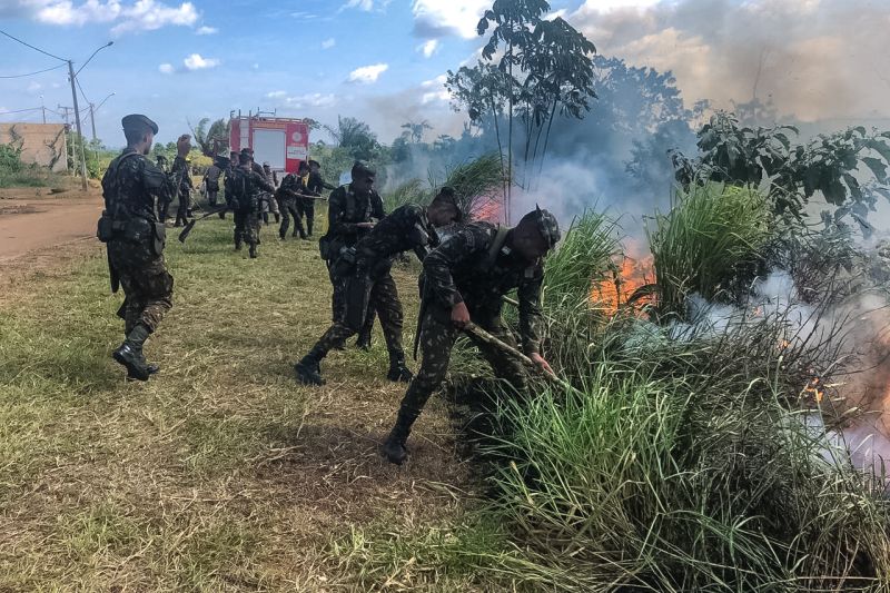 O 9º Grupamento de Bombeiros Militar (9º GBM), sediado em Altamira (PA), ministrou uma "Capacitação em Prevenção e Combate a Incêndio Florestal" a militares do 51º Batalhão de Infantaria de Selva (51º BIS). O treinamento ocorreu neste domingo. 

FOTO: DIVULGAÇÃO / ASCOM EXÉRCITO <div class='credito_fotos'>Foto: Divulgação   |   <a href='/midias/2019/originais/5345_img-20190825-wa0299-2.jpg' download><i class='fa-solid fa-download'></i> Download</a></div>