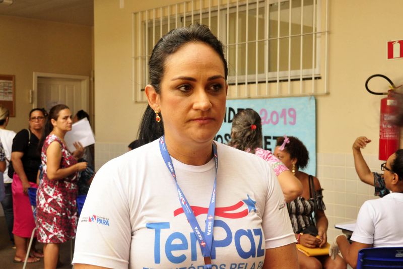 Alessandra Amaral, representante da Sespa na Câmara Técnica <div class='credito_fotos'>Foto: José Pantoja / Ascom Sespa   |   <a href='/midias/2019/originais/5446_alessandraamaralrepresentantedasespanacamaratecnica.jpg' download><i class='fa-solid fa-download'></i> Download</a></div>