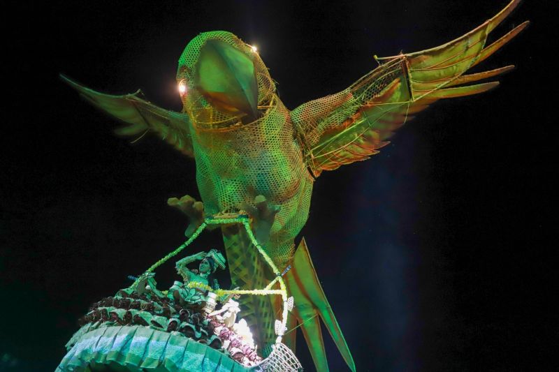 Próximo de Santarém, na Vila de Alter do Chão, no oeste do Pará, tem uma pergunta que é ouvida com frequência nas rodas de conversa: quem teve a melhor apresentação durante a noite da batalha dos botos? Tucuxi ou Cor de Rosa?  <div class='credito_fotos'>Foto: Marco Santos / Ag. Pará   |   <a href='/midias/2019/originais/5482_cairebotocorderosa-fotomarcosantos-38.jpg' download><i class='fa-solid fa-download'></i> Download</a></div>