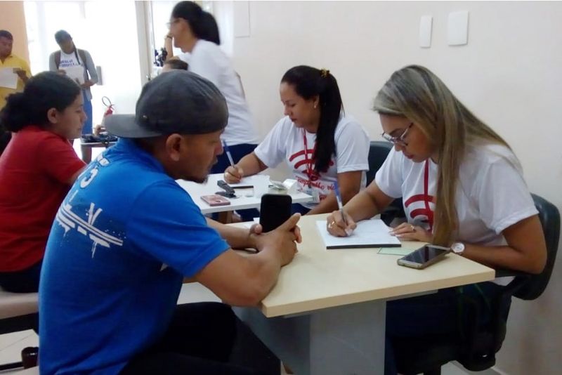 Mais uma campanha externa que supera a meta estabelecida pelo Hemocentro Regional de Santarém que realizou campanha externa de doação de sangue no município de Juruti, nos dias 16 e 17 de outubro, em parceria com o Hospital 9 de Abril.   <div class='credito_fotos'>Foto: ASCOM / HEMOPA   |   <a href='/midias/2019/originais/5578_3cc4256d-88e3-ead9-54f1-f01e1ffdbd24.jpg' download><i class='fa-solid fa-download'></i> Download</a></div>