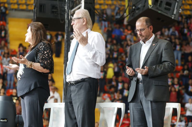 Evento realizado pela IEQ - Pará, conta com presença de líderes políticos e Pregadores no Mangueirinho. <div class='credito_fotos'>Foto: Marcelo Seabra / Ag. Pará   |   <a href='/midias/2019/originais/5581_8d0a43c7-3dce-d41b-4aa0-c84dd15c0d4a.jpg' download><i class='fa-solid fa-download'></i> Download</a></div>
