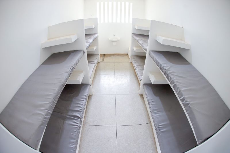 Depois de ter as obras paralisadas por quase dois anos pela gestão anterior, a nova unidade penitenciária em Parauapebas, município do sudeste paraense, já está em pleno funcionamento. <div class='credito_fotos'>Foto: Marco Santos / Ag. Pará   |   <a href='/midias/2019/originais/5680_281c4fd3-466b-91db-dc9d-fb1fdc941f0e.jpg' download><i class='fa-solid fa-download'></i> Download</a></div>