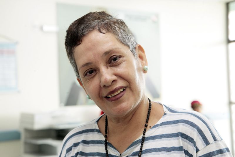 Visita do Comite de Humanizacao da Santa Casa. Maria do Socorro - Voluntaria <div class='credito_fotos'>Foto: Jader Paes / Agência Pará   |   <a href='/midias/2019/originais/5696_dd9a917f-3659-04c7-205d-6496966aafe8.jpg' download><i class='fa-solid fa-download'></i> Download</a></div>