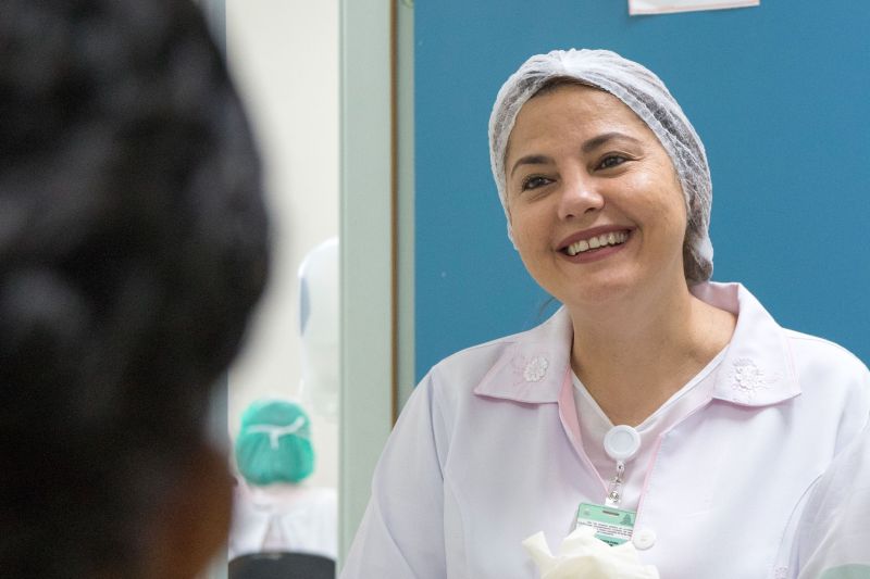 Banco de Leite Humano da Santa Casa de Misericórdia.
Na foto Cynara Souza <div class='credito_fotos'>Foto: Pedro Guerreiro / Ag. Pará   |   <a href='/midias/2019/originais/5737_c06d1e73-525e-76ed-d13a-19ca27072111.jpg' download><i class='fa-solid fa-download'></i> Download</a></div>