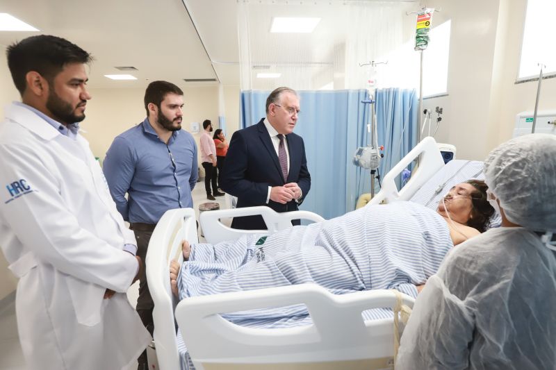 O Hospital Regional Público dos Caetés (HRPC) em Capanema, que nesta quarta-feira (11), completa um mês de funcionamento, já contabiliza 74 internações e se consolida com referência em Traumato Ortopedia e Cirurgia Geral para a população de 16 municípios do Nordeste do Pará, sendo que 50% deles não dispõem de nenhuma unidade hospitalar. <div class='credito_fotos'>Foto: Marco Santos / Ag. Pará   |   <a href='/midias/2019/originais/5757_05a1cb5a-86e7-a09a-8be9-9d0cf8d9df96.jpg' download><i class='fa-solid fa-download'></i> Download</a></div>