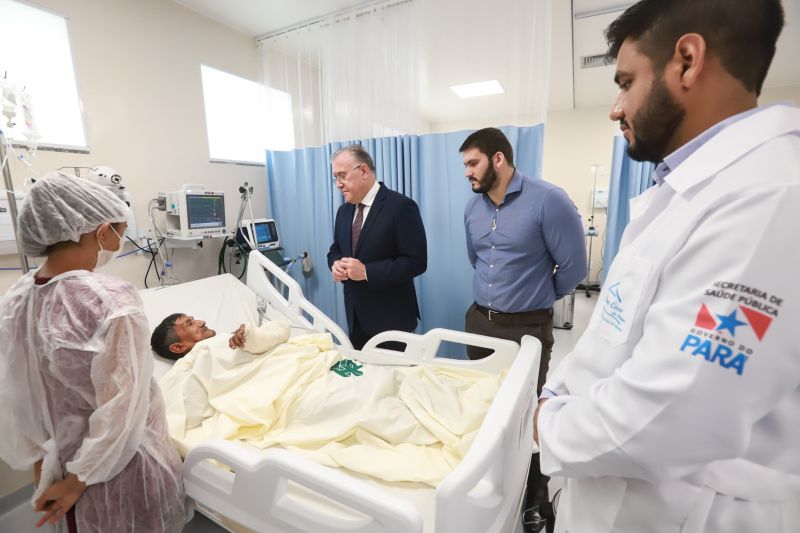 O Hospital Regional Público dos Caetés (HRPC) em Capanema, que nesta quarta-feira (11), completa um mês de funcionamento, já contabiliza 74 internações e se consolida com referência em Traumato Ortopedia e Cirurgia Geral para a população de 16 municípios do Nordeste do Pará, sendo que 50% deles não dispõem de nenhuma unidade hospitalar. <div class='credito_fotos'>Foto: Marco Santos / Ag. Pará   |   <a href='/midias/2019/originais/5757_16dda78c-240c-069b-733c-21465ab092d1.jpg' download><i class='fa-solid fa-download'></i> Download</a></div>