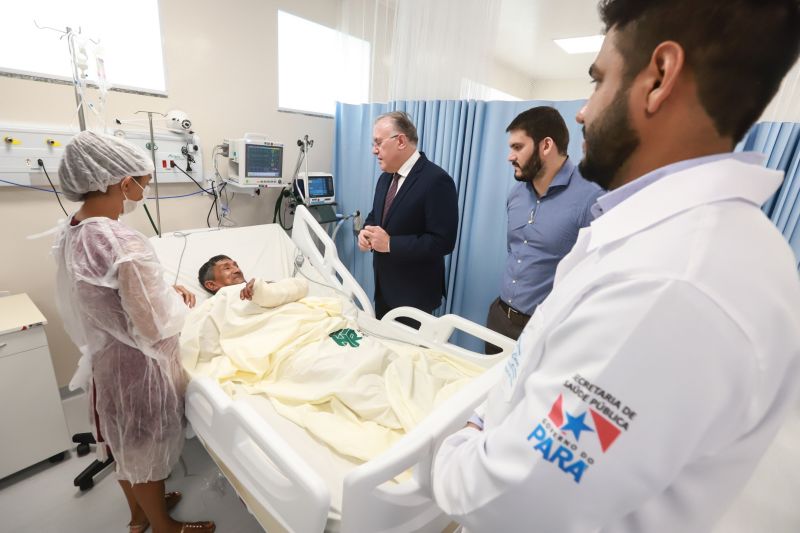 O Hospital Regional Público dos Caetés (HRPC) em Capanema, que nesta quarta-feira (11), completa um mês de funcionamento, já contabiliza 74 internações e se consolida com referência em Traumato Ortopedia e Cirurgia Geral para a população de 16 municípios do Nordeste do Pará, sendo que 50% deles não dispõem de nenhuma unidade hospitalar. <div class='credito_fotos'>Foto: Marco Santos / Ag. Pará   |   <a href='/midias/2019/originais/5757_3f050cb6-c375-04fc-e292-667694cabd4f.jpg' download><i class='fa-solid fa-download'></i> Download</a></div>