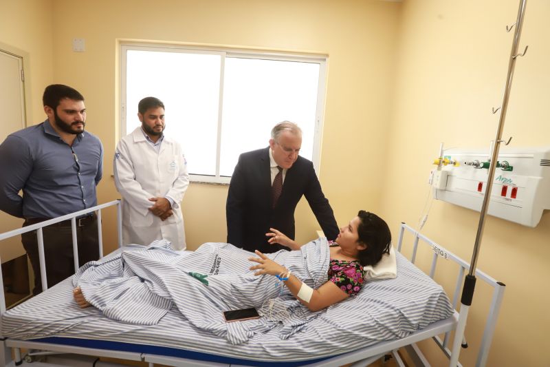 O Hospital Regional Público dos Caetés (HRPC) em Capanema, que nesta quarta-feira (11), completa um mês de funcionamento, já contabiliza 74 internações e se consolida com referência em Traumato Ortopedia e Cirurgia Geral para a população de 16 municípios do Nordeste do Pará, sendo que 50% deles não dispõem de nenhuma unidade hospitalar. <div class='credito_fotos'>Foto: Marco Santos / Ag. Pará   |   <a href='/midias/2019/originais/5757_76aedf6a-28a4-3df1-f868-8f02c7dd562f.jpg' download><i class='fa-solid fa-download'></i> Download</a></div>