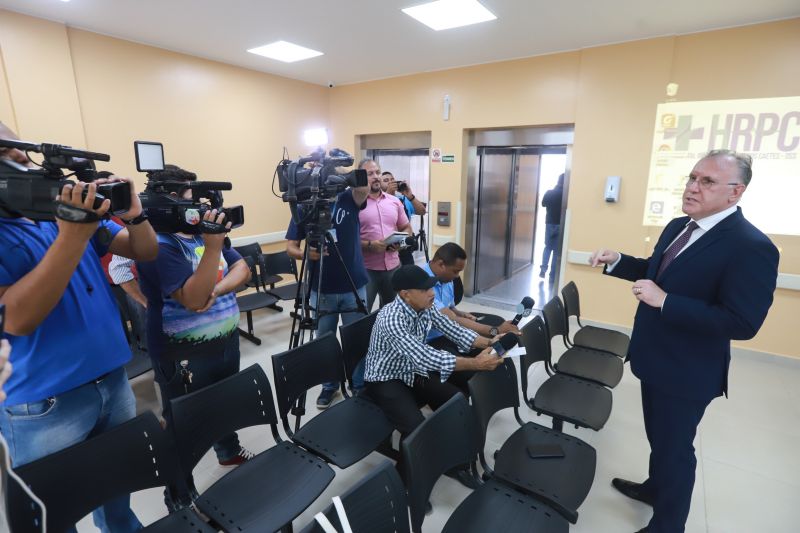 O Hospital Regional Público dos Caetés (HRPC) em Capanema, que nesta quarta-feira (11), completa um mês de funcionamento, já contabiliza 74 internações e se consolida com referência em Traumato Ortopedia e Cirurgia Geral para a população de 16 municípios do Nordeste do Pará, sendo que 50% deles não dispõem de nenhuma unidade hospitalar. <div class='credito_fotos'>Foto: Marco Santos / Ag. Pará   |   <a href='/midias/2019/originais/5757_d1cbb13b-235f-0ec2-2be3-64e150535159.jpg' download><i class='fa-solid fa-download'></i> Download</a></div>