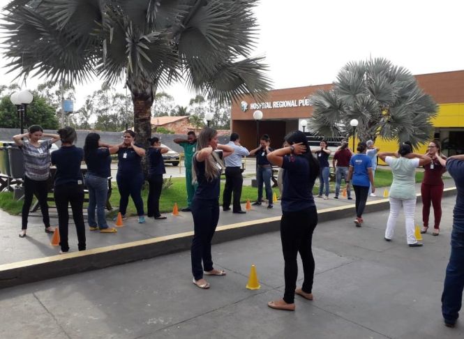 Em Paragominas, no nordeste paraense, o Hospital Regional Público do Leste (HRPL), desenvolve, desde o ano passado, um programa voltado para a melhoria da saúde e do bem-estar de seus colaboradores. 

FOTO: DIVULGAÇÃO / HRPL
DATA: 26.04.2019
BELÉM - PARÁ <div class='credito_fotos'>Foto: Ascom / HRPL   |   <a href='/midias/2019/originais/5bf13898-63e1-42eb-9428-6edda76f9ee2.jpg' download><i class='fa-solid fa-download'></i> Download</a></div>