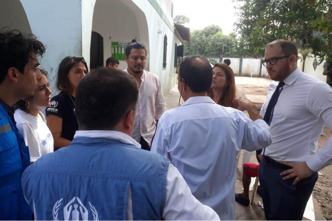 A situação dos indígenas venezuelanos de etnia Warao, instalados nos abrigos Domingos Zahluth e Casa de Alta Gestão, foi verificada nesta segunda-feira (18) por representantes do Posto Avançado de Atendimento Humanizado ao Migrante (PAAHM), da Secretaria de Estado de Justiça e Direitos Humanos (SejuDH).

FOTO: WAGNER ALMEIDA / ASCOM SEJUDH
DATA: 19.03.2019
BELÉM - PA <div class='credito_fotos'>Foto: Wagner Almeida/ Ascom Sejudh   |   <a href='/midias/2019/originais/6798e5d5-52dc-4034-af95-e89f31041b03.jpg' download><i class='fa-solid fa-download'></i> Download</a></div>