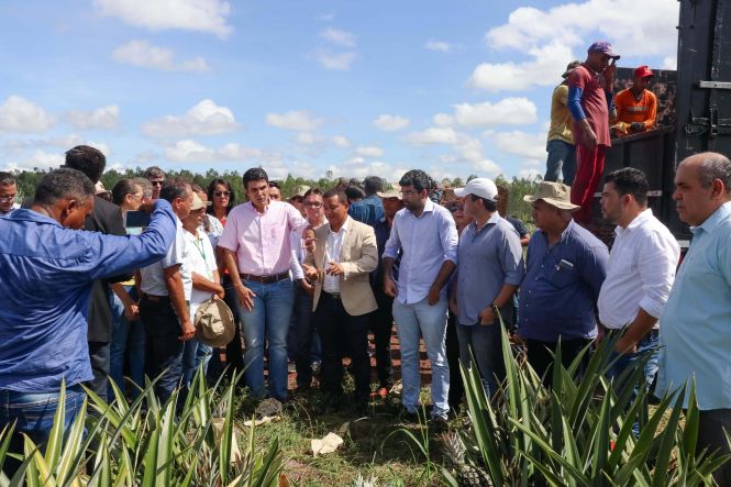 O governador Hélder Barbalho visitou nesta sexta (24), a cidade de Floresta do Araguaia, no Sul do Pará, que está sediando, de 23/05 a 26/05, a 26° edição do Festival do Abacaxi, festa tradicional da região. O município é o maior produtor de abacaxi do país, com uma safra aproximada de 350 milhões de frutos por ano, segundo dados da Empresa de Assistência Técnica e Extensão Rural do Estado do Pará (Emater).

FOTO: JDIEGO INOVE / DIVULGAÇÃO
DATA: 24.05.2019
FLORESTA DO ARAGUAIA - PARÁ <div class='credito_fotos'>Foto: DIEGO INOVE / DIVULGAÇÃO   |   <a href='/midias/2019/originais/77d8f15c-786b-46a0-af54-f61ce27cee85.jpg' download><i class='fa-solid fa-download'></i> Download</a></div>