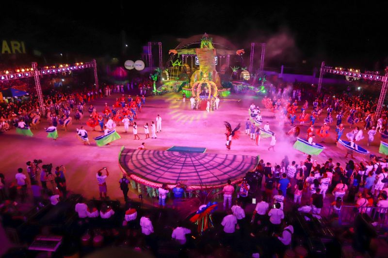 Próximo de Santarém, na Vila de Alter do Chão, no oeste do Pará, tem uma pergunta que é ouvida com frequência nas rodas de conversa: quem teve a melhor apresentação durante a noite da batalha dos botos? Tucuxi ou Cor de Rosa?  <div class='credito_fotos'>Foto: Marco Santos / Ag. Pará   |   <a href='/midias/2019/originais/Copia(01)_5482_cairebotocorderosa-fotomarcosantos-7.jpg' download><i class='fa-solid fa-download'></i> Download</a></div>