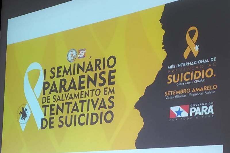 Em alusão ao Setembro Amarelo, mês de prevenção ao suicídio, o Corpo de Bombeiros Militar do Pará realizou, nesta sexta-feira (13), o 1° Seminário Paraense de Salvamento em Tentativas de Suicídio.