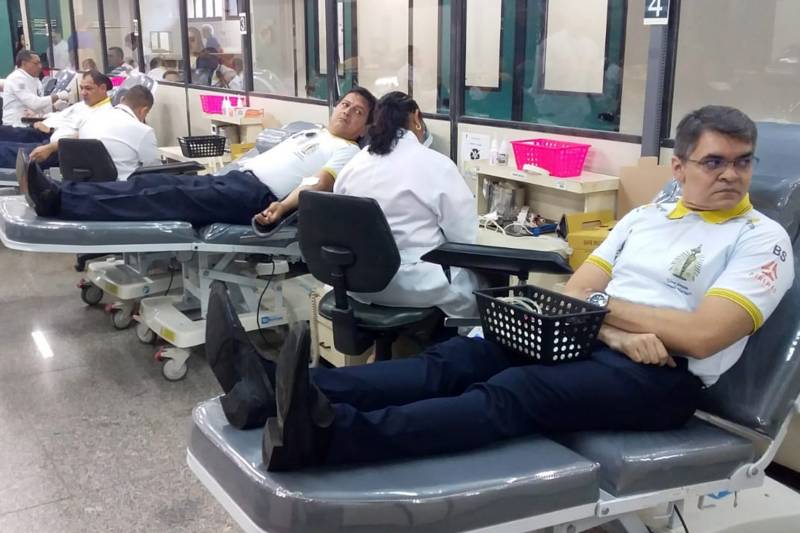 O final de semana foi de solidariedade na sede da Fundação Hemopa, em Belém, que recebeu vários grupos de doadores voluntários.