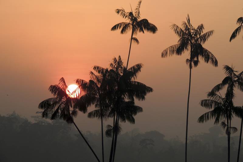 Por do sol em Chaves