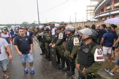 notícia: Segurança para jogo Paysandu e Internacional mobiliza 300 policiais militares
