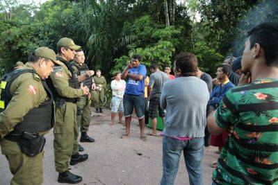 notícia:  Polícia Militar desbloqueia o acesso ao Aterro Sanitário de Marituba