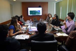 notícia: Sistema de cadastro de barragens é tema de reunião na Semas