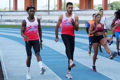 notícia: No Mangueirão, atleta paraense treina em busca do tetracampeonato de atletismo