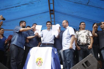 notícia: Rurópolis recebe Caravana e investimentos em saúde, infraestrutura urbana e educacional