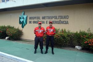 notícia: Hospital Metropolitano recebe novos bombeiros civis