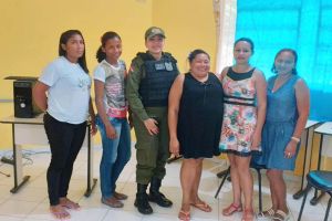 notícia: Escola da comunidade quilombola, no Aurá, recebe ciclo de palestras