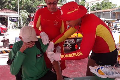 galeria: Praias de Barcarena recebem ações de prevenção do Corpo de Bombeiros
