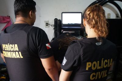 notícia: Polícia Civil prende duas pessoas em flagrante por pornografia infantil