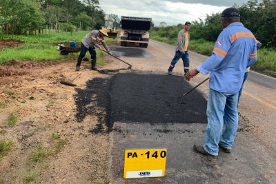 notícia: Setran prepara PA 140 para grande fluxo de veículos