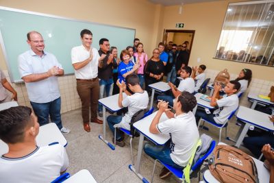 galeria: Em Cametá, Estado inaugura a 21ª escola estadual e visita obra de infraestrutura
