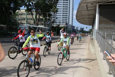 galeria: Detran realiza seu primeiro passeio ciclístico pelas ruas da capital