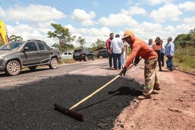galeria: Trevo da Peteca,em Barcarena,recebe obras da Setran