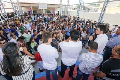 notícia: Governo visita Oeiras do Pará e entrega novos espaços em escola estadual
